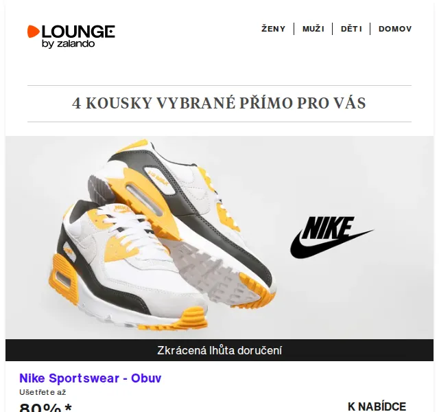 Lounge by Zalando: Nike, s.Oliver & EGLO se slevou až 80 % – červen 2026 | Nuslet.cz