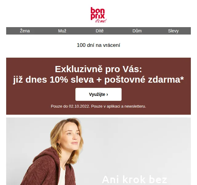 Bonprix: 10% sleva na vše + poštovné zdarma – červen 2026 | Nuslet.cz
