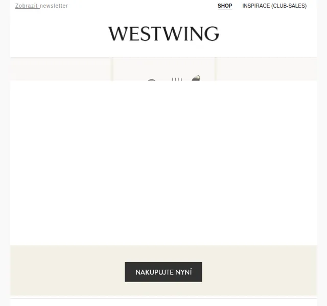 Westwing: Nádobí a exteriérový nábytek – červenec 2026 | Nuslet.cz