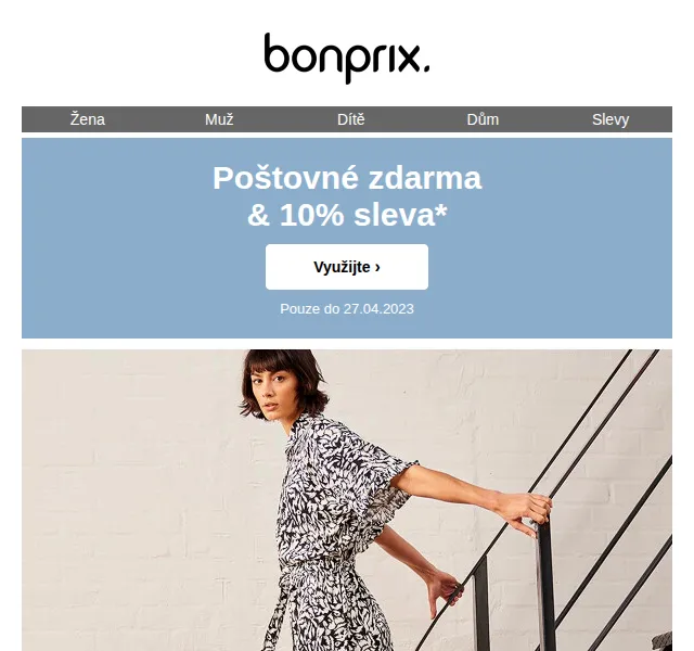bonprix: 10% sleva + poštovné zdarma – červen 2026 | Nuslet.cz