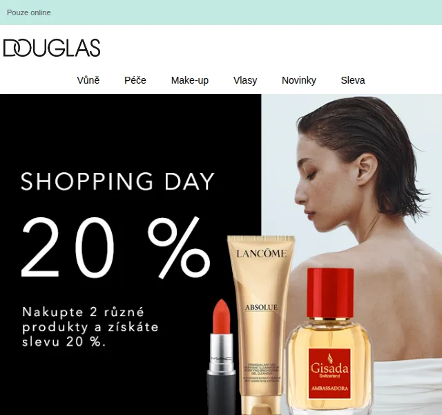 Douglas CZ: 20% sleva na 2 produkty – červen 2026 | Nuslet.cz