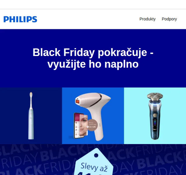 Philips: slevy až 41 % na Black Friday – červenec 2026 | Nuslet.cz