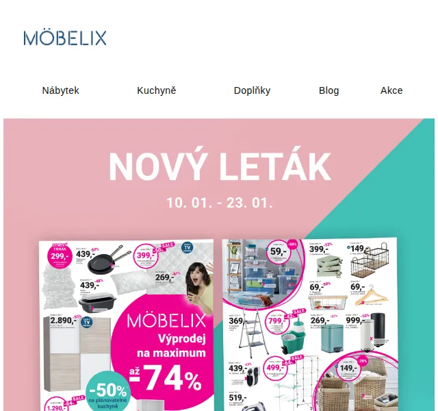 Möbelix: Výprodej nábytku – červen 2026 | Nuslet.cz