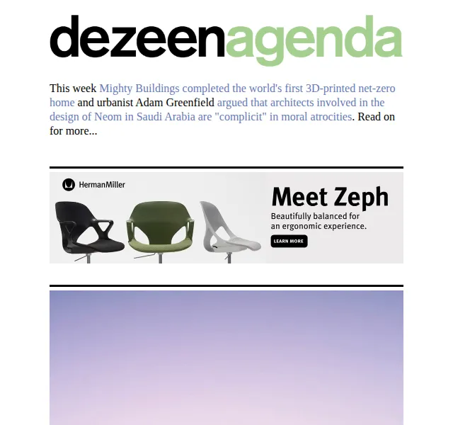 Dezeen Daily: 3D tištěný dům a novinky z architektury – červen 2026 | Nuslet.cz