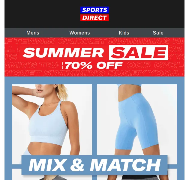 Sportsdirect.com: Mix&Match cyklistické šortky a trička – červen 2026 | Nuslet.cz
