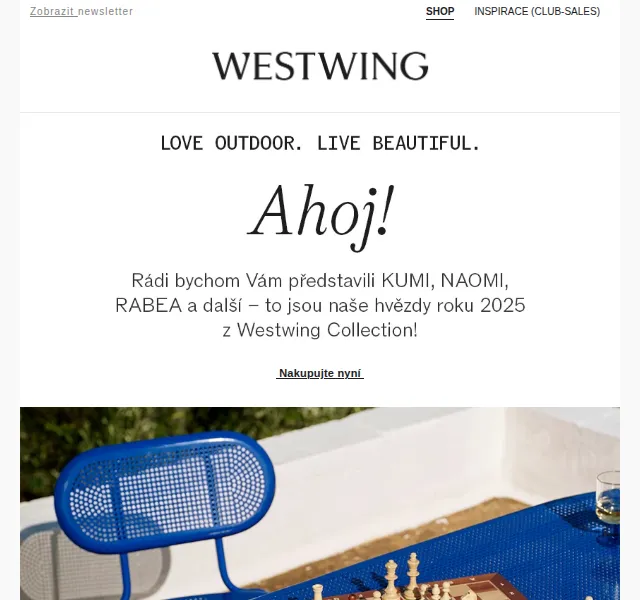 Westwing: exteriérová kolekce Westwing Collection – červen 2026 | Nuslet.cz