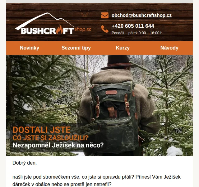 Bushcraftshop: Vánoční bushcraftová nadílka – červen 2026 | Nuslet.cz