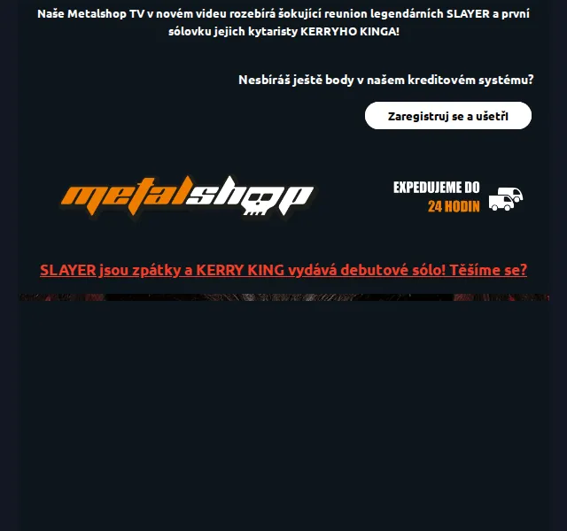 METALSHOP: Slevy na Slayer merch – červen 2026 | Nuslet.cz