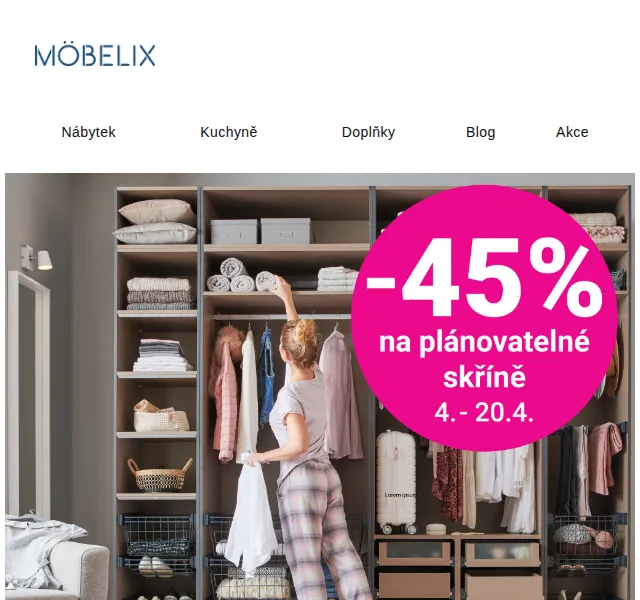 Möbelix: Postel Chanton a křeslo Heino od 1 999 Kč – červen 2026 | Nuslet.cz
