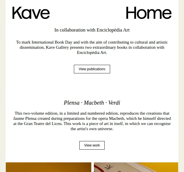 Kave Home Sale: Limitované edice knih Joan Miró a Jaume Plensa – červenec 2026 | Nuslet.cz