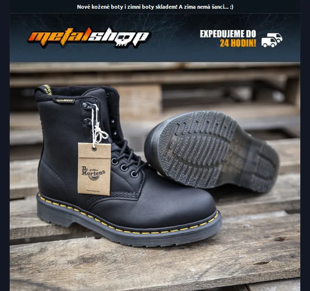 METALSHOP: Zimní boty Dr. Martens, New Rock – červen 2026 | Nuslet.cz