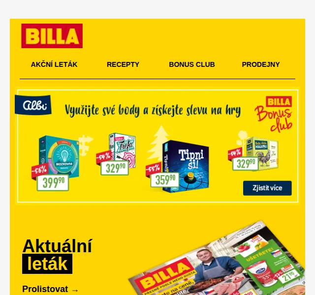 Billa: Franz Josef Tuňák steak 39,90 Kč – červen 2026 | Nuslet.cz