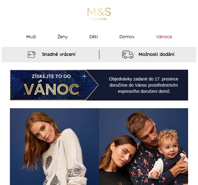Marks and Spencer: Vánoční svetry – prosinec 2026 | Nuslet.cz