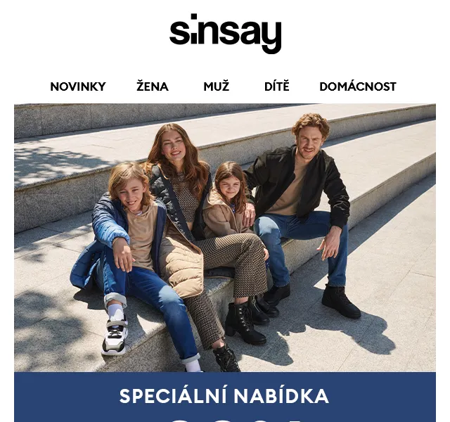 Sinsay: Doprava zdarma a sleva -30 % – červen 2026 | Nuslet.cz