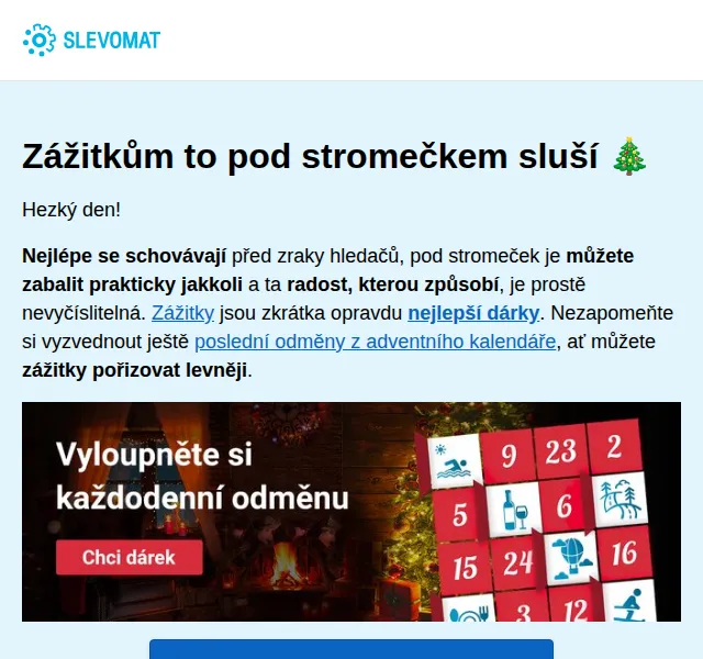 Slevomat: zážitky a dárky pod stromeček – červen 2026 | Nuslet.cz