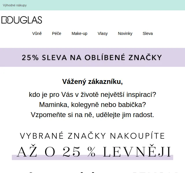 Douglas CZ: 25% sleva na ikonické značky – červen 2026 | Nuslet.cz