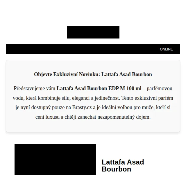 Brasty: Lattafa Asad Bourbon 995 Kč – červen 2026 | Nuslet.cz