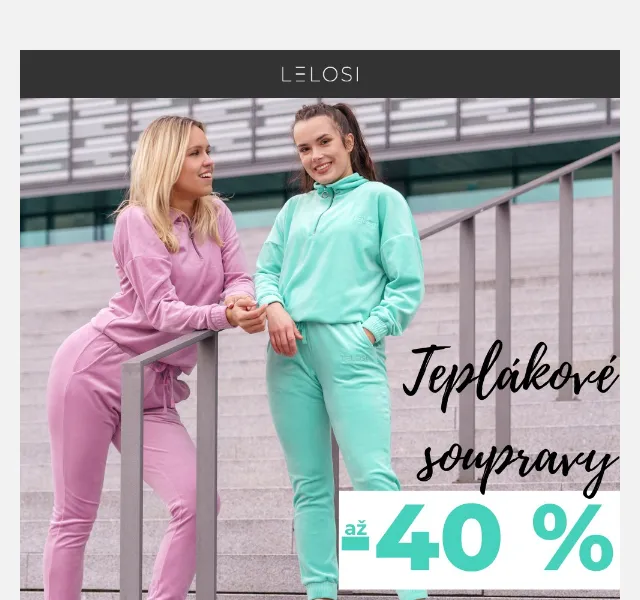 LELOSI: teplákové soupravy se slevou až 40 % – červen 2026 | Nuslet.cz