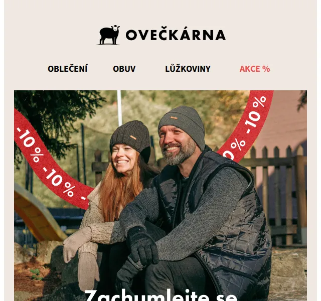Ovečkárna: Extra 10% sleva na vše a slevy až -30 % – červen 2026 | Nuslet.cz