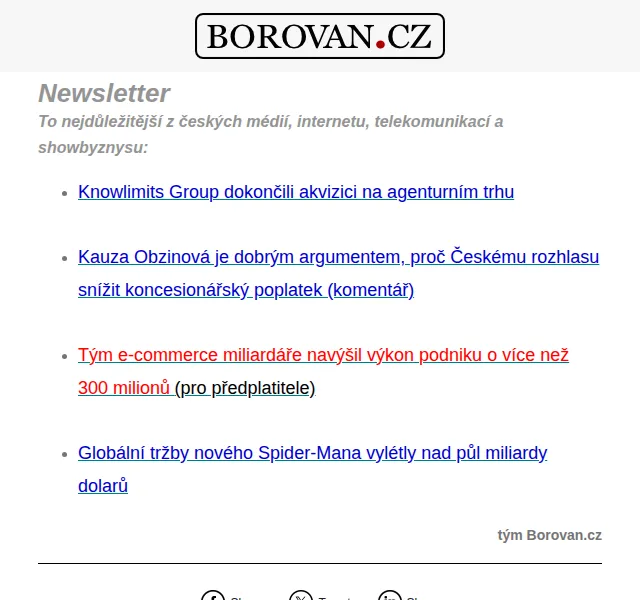Aleš Borovan: Knowlimits akvizice, Obzinová, e-commerce miliardář – červen 2026 | Nuslet.cz