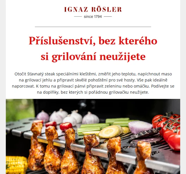 Ignazrosler.cz: Grilovací příslušenství – červen 2026 | Nuslet.cz