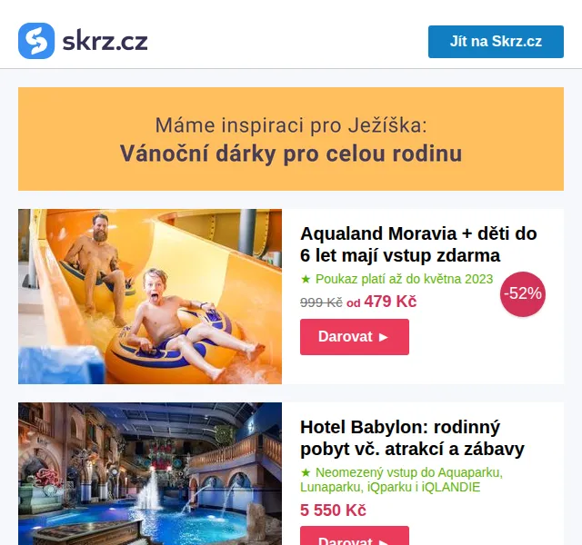 Vánoce na Skrz: 19 tipů na dárky pro rodinu – červen 2026 | Nuslet.cz