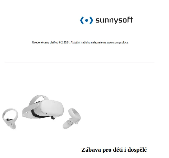 Sunnysoft: Slevy na VR brýle, autokamery a filtry – červenec 2026 | Nuslet.cz