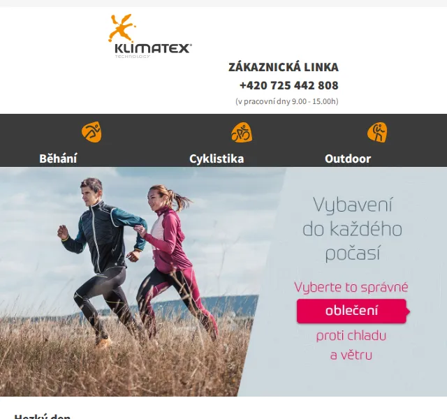 KLIMATEX: Zimní vesty, mikiny a outdoor kalhoty až 35 % – červenec 2026 | Nuslet.cz