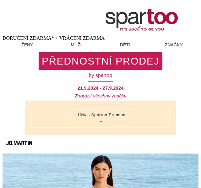 Spartoo: Až -50 % na JB Martin, Clarks, G-Star Raw – červen 2026 | Nuslet.cz
