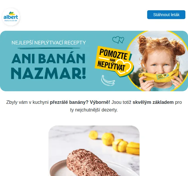 Albert: 3 sladké recepty z přezrálých banánů – červenec 2026 | Nuslet.cz