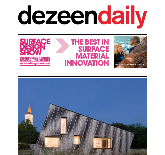 Dezeen Daily: nová kolekce designového nábytku a architektury – červenec 2026 | Nuslet.cz