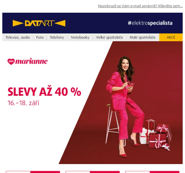 DATART: Dny Marianne slevy – září 2022 | Nuslet.cz