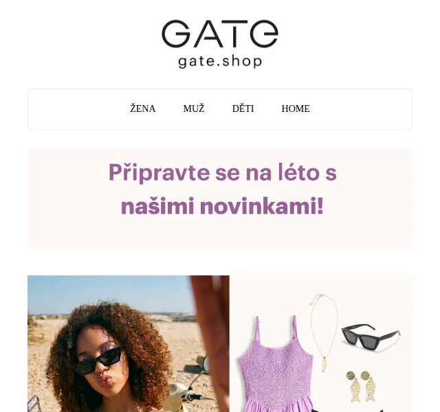 Gate.shop: Letní kolekce oblečení – Srpen 2026 | Nuslet.cz