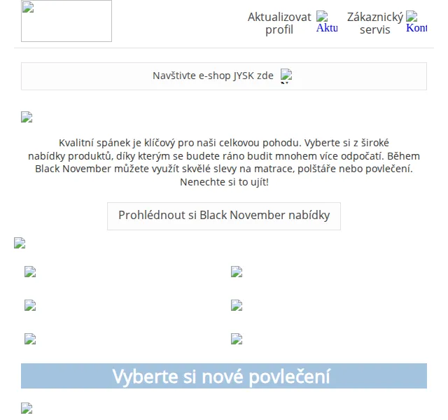 JYSK: Black November slevy na matrace a polštáře – červen 2026 | Nuslet.cz
