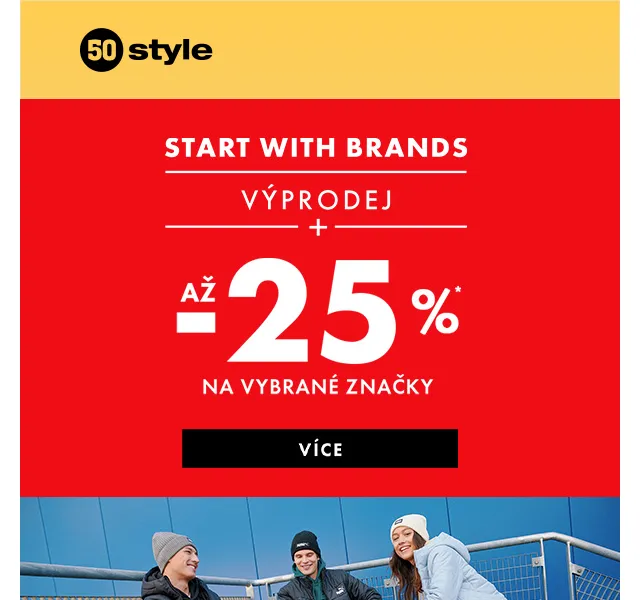 50style: Výprodej se slevami až 25 % – červen 2026 | Nuslet.cz