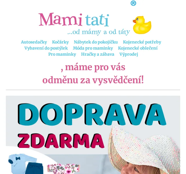 Mamitati.cz: Baby Nellys oblečení a hračky do vody – červen 2026 | Nuslet.cz
