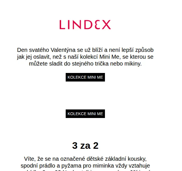 Lindex: Mini Me kolekce a 3 za 2 na dětské zboží – červen 2026 | Nuslet.cz