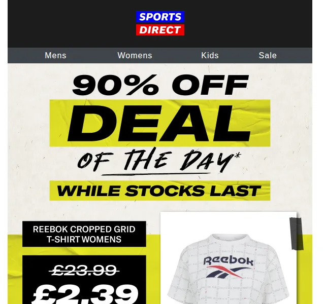 Sportsdirect.com: 90% sleva na trička – červen 2026 | Nuslet.cz