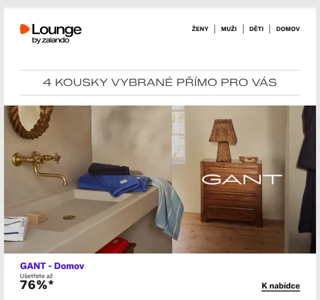 Lounge by Zalando: GANT & Michael Kors až -76 % – květen 2026