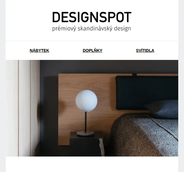DESIGNSPOT: Minimalistická svítidla MENU se slevou až 2000 Kč – červen 2026 | Nuslet.cz
