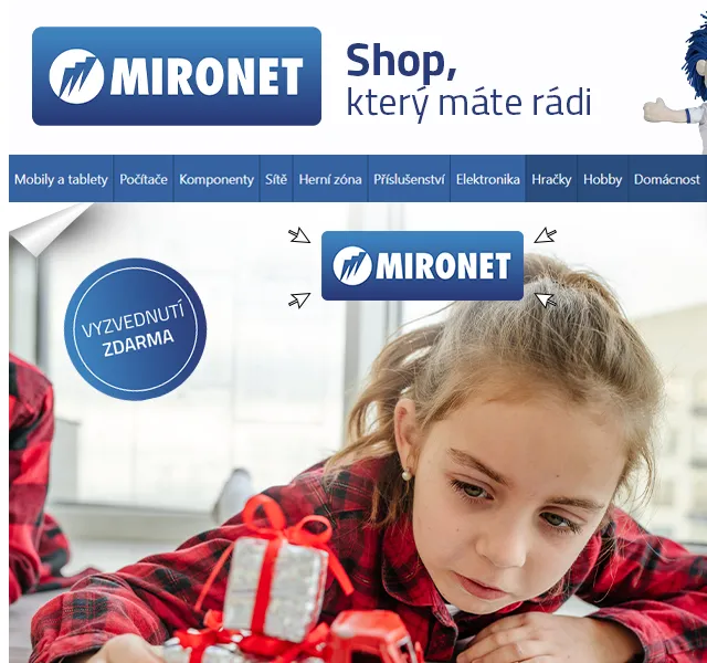 Mironet: Dětské hračky a vánoční dárky – červen 2026 | Nuslet.cz