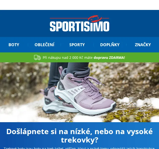 Sportisimo: Trekové boty až -45 % – červen 2026 | Nuslet.cz