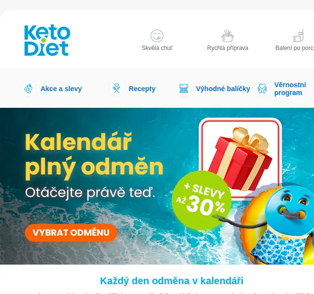 KetoDiet: Sleva až 30 % na nápoje a kalendář odměn – červenec 2026 | Nuslet.cz