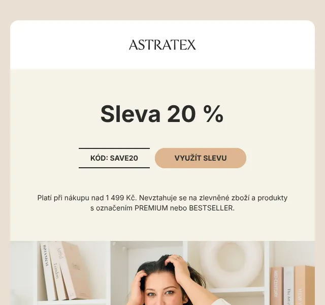Astratex.cz: 20 % sleva na spodní prádlo – červen 2026