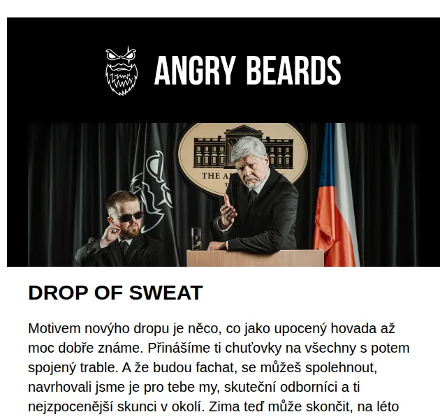 Angrybeards: DROP OF SWEAT kolekce – červen 2026 | Nuslet.cz