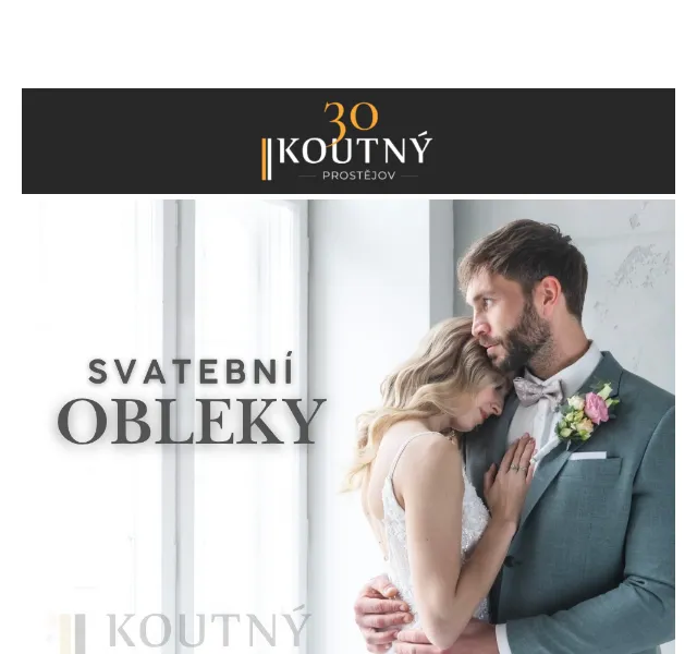 Koutný: Svatební obleky od 9 990 Kč – duben 2026 | Nuslet.cz