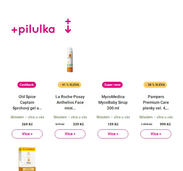 Pilulka.cz: SPF -41 %, Pampers -28 % a super akce – červenec 2026 | Nuslet.cz