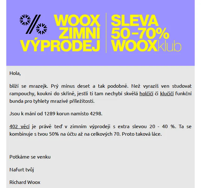 Richard Woox: Funkční bundy od 1289 Kč – červen 2026 | Nuslet.cz