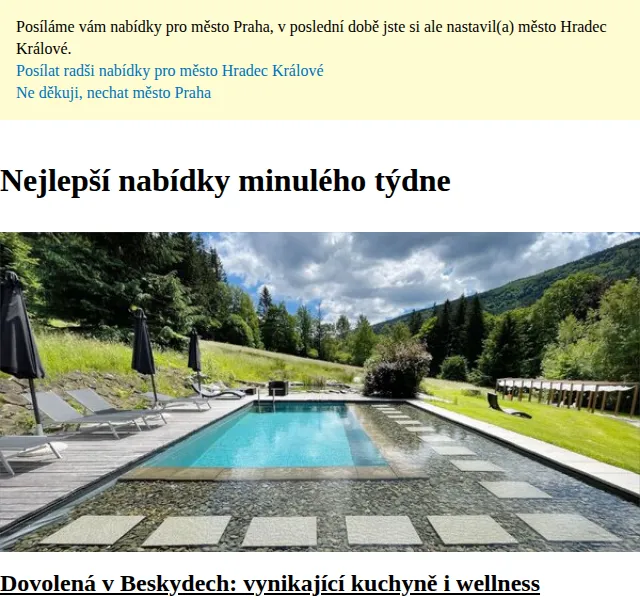 Slevomat: Dovolená v Beskydech za 4 490 Kč – červen 2026 | Nuslet.cz