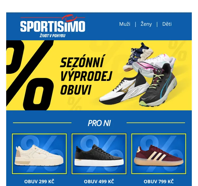 Sportisimo.cz: Boty od 299 Kč – říjen 2026